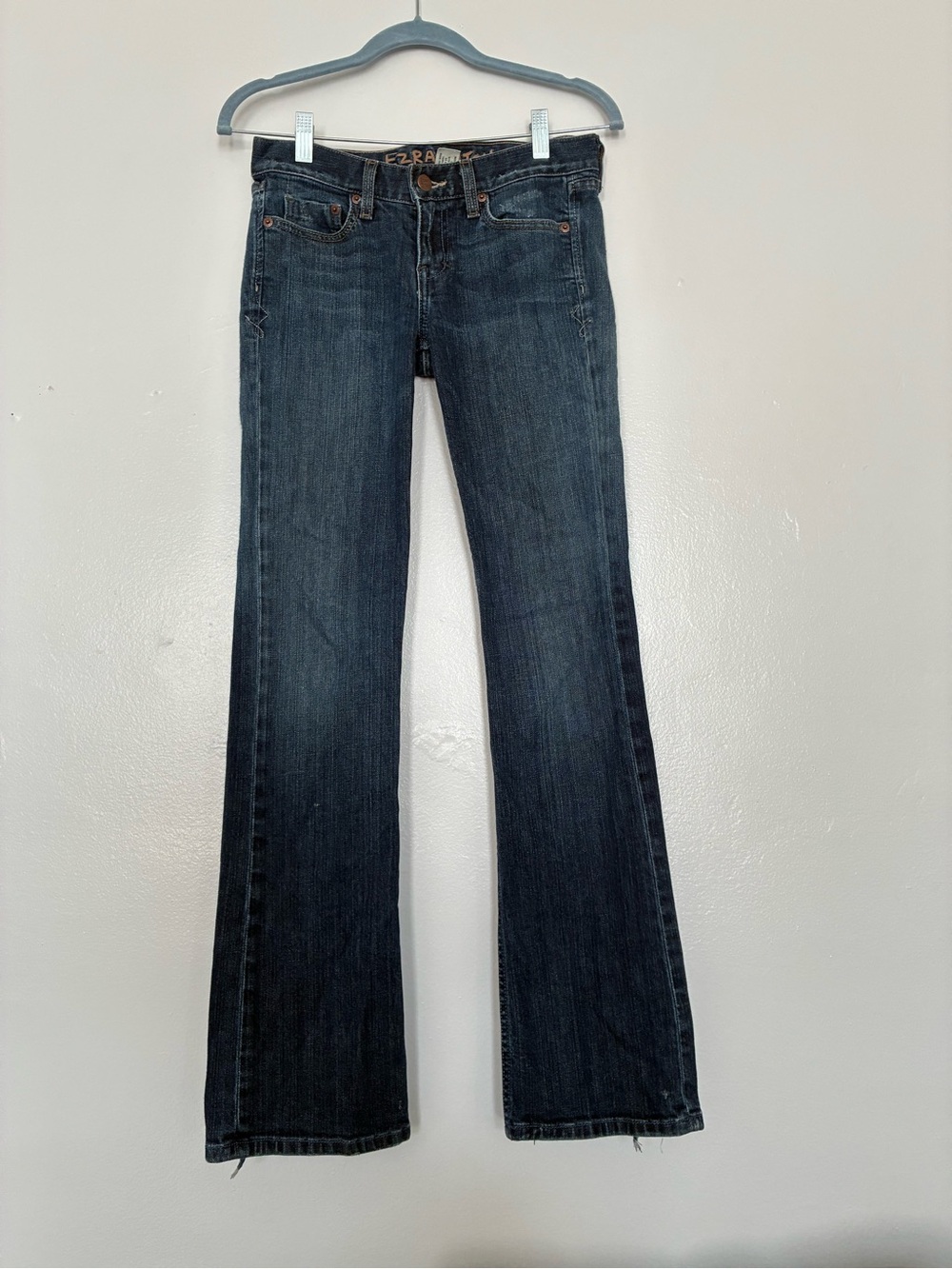 Vintage Y2K Ezra Fitch low rise bootcut jeans in navy blue